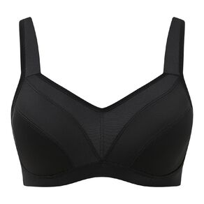 Active Intent Women's Mesh Panel Full Figure Sports Bra