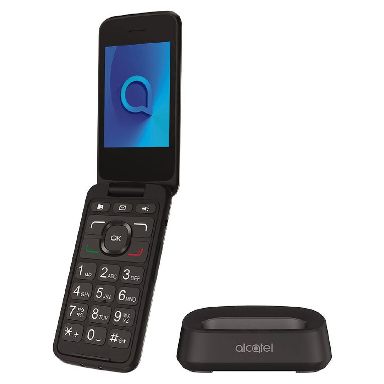 One NZ Alcatel 30.82  Flip 4G Locked Bundle - Grey, , hi-res