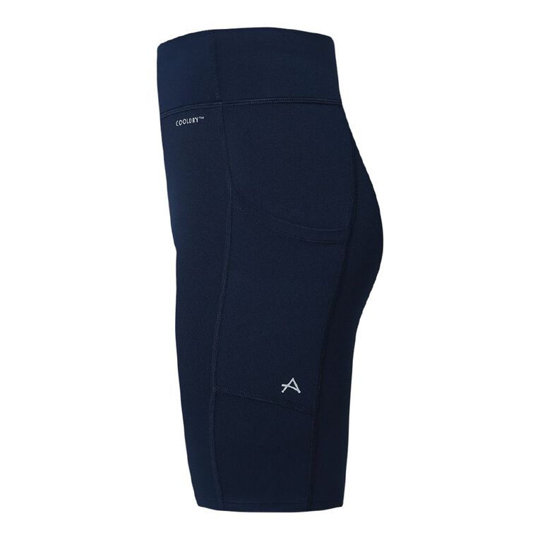 Active Intent Women's Side Pocket Bike Shorts, Black, hi-res