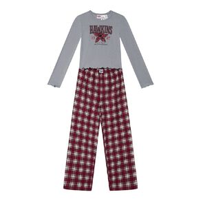Stranger Things Girls' Pointelle and Flannelette Pyjama Set