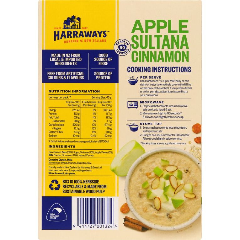 Harraways Big Serve Apple Sultana Cinnamon 315g, , hi-res