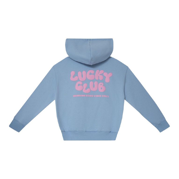Young Original Puff Print Pullover Hoodie, Blue Light, hi-res