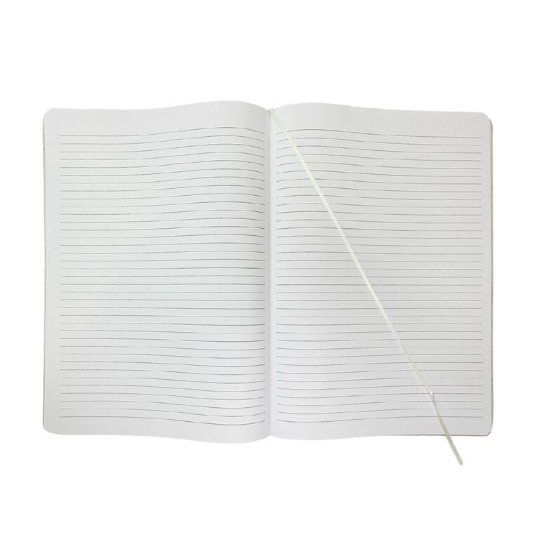 Uniti Stationery Linen A4 Notebook Cream, , hi-res