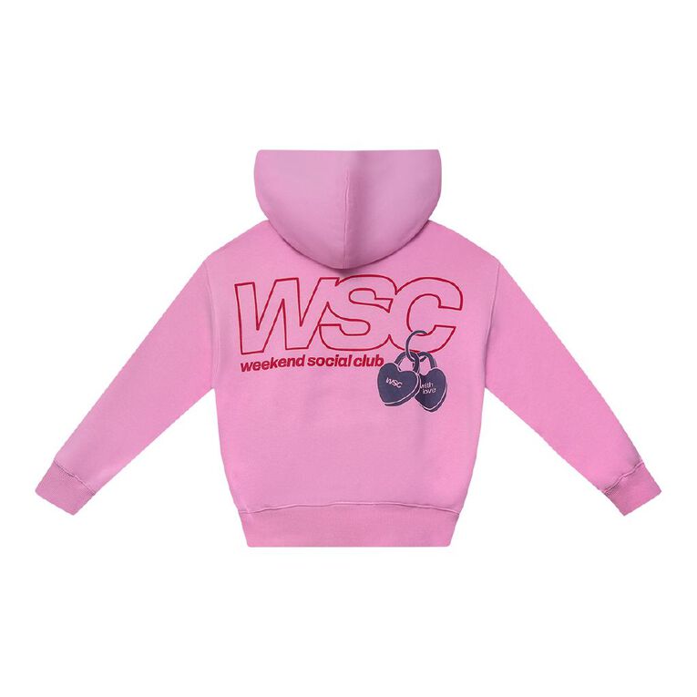 Young Original Weekend Social Club Pullover Hoodie, Pink, hi-res