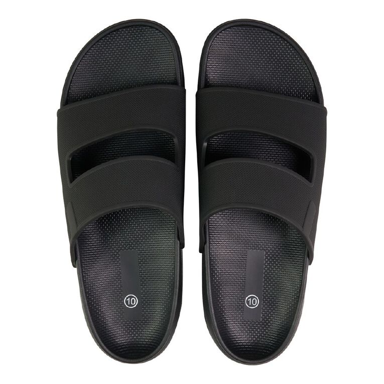 H&H Men's Ryan Slides, Black, hi-res