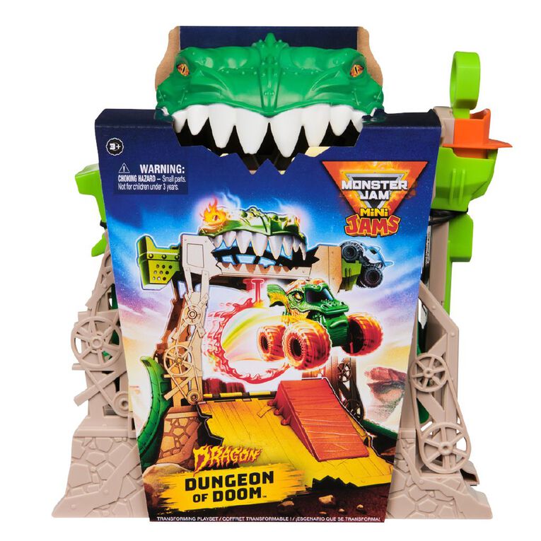 Monster Jam Mini Dragon Dungeon of Doom Playset, , hi-res