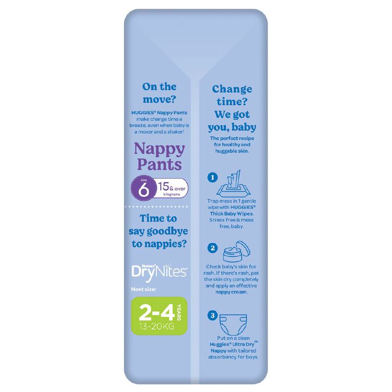 Huggies Boys' Convenience Nappy Junior Size 6 16+kg 14 Pack, , hi-res