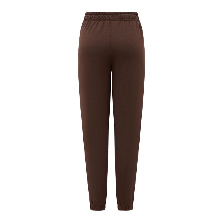 H&H Women's Fresh Fleece Trackpants, Brown Dark, hi-res