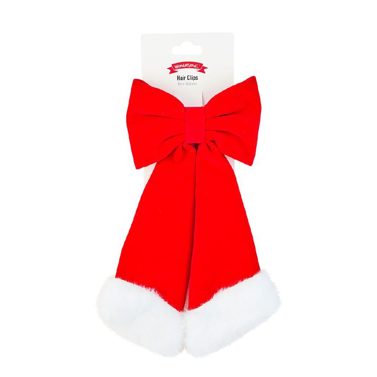 Wonderland Christmas Bow Clip, , hi-res