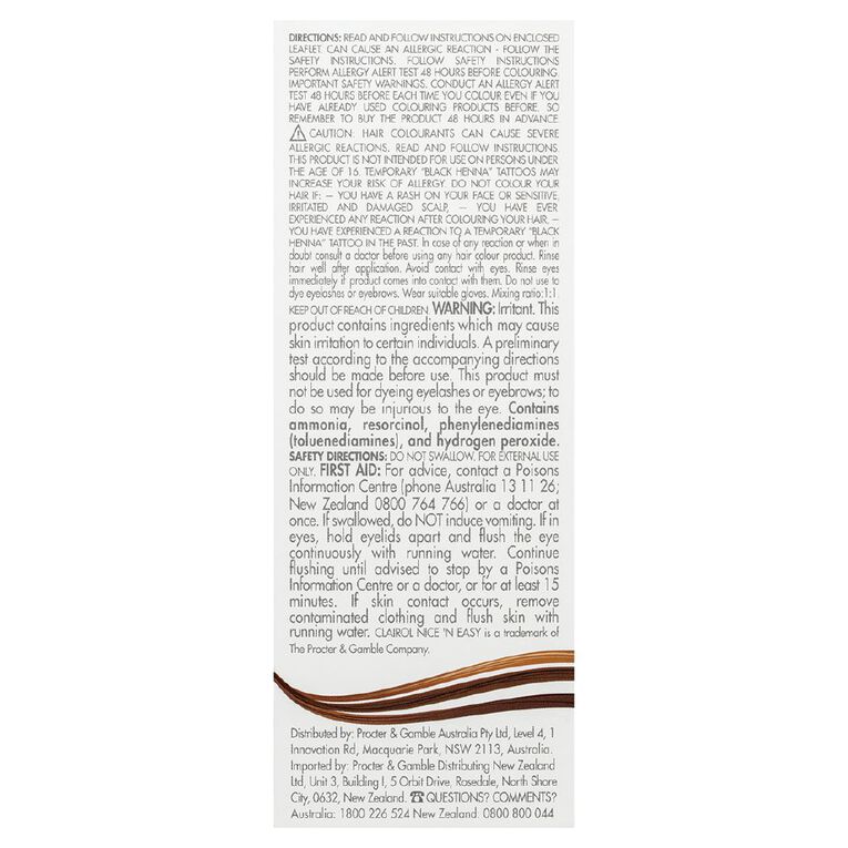 Clairol Nice N Easy Permanent Hair Colour Darkest Brown 3.5, , hi-res