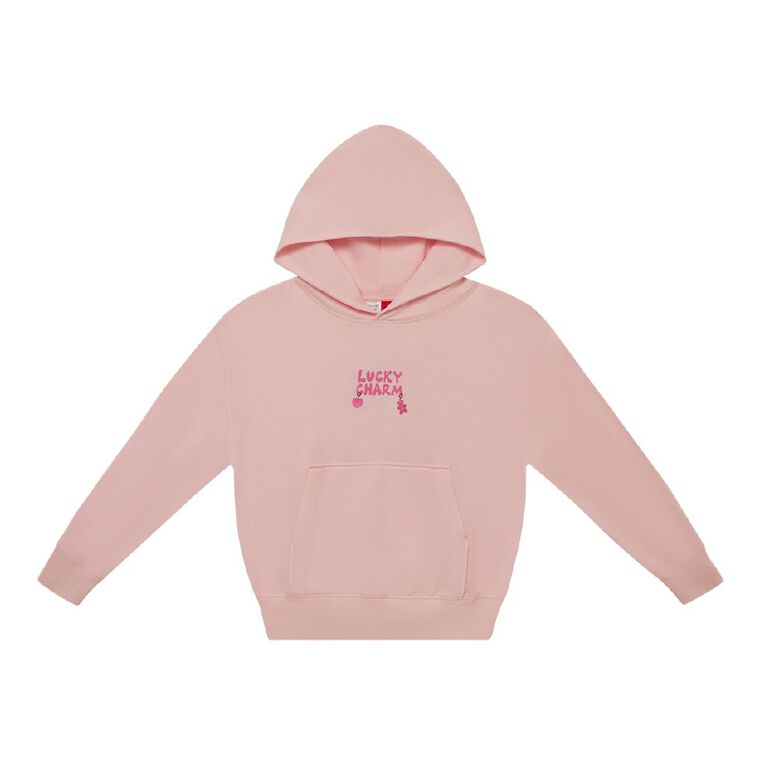 H&H Girls' Lounge Hoodie, Pink Light, hi-res
