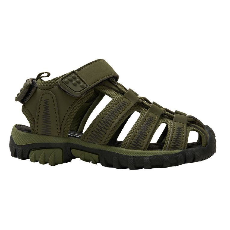 Young Original Junior Kids' Caged Sandals, Khaki, hi-res