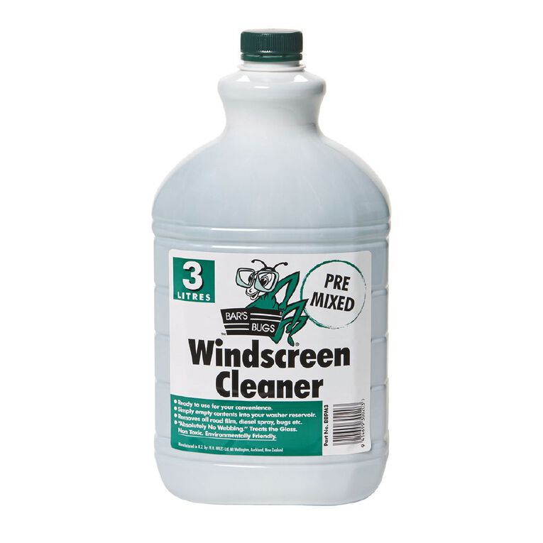 Bar's Bugs Pre-Mixed Windscreen Cleaner 3L, , hi-res