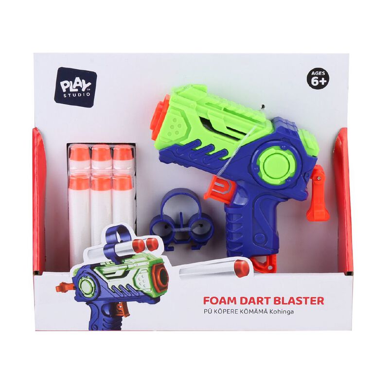 Play Studio Foam Dart Blaster Set 8 Pieces, , hi-res