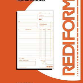 Rediform Multipurpose Book Triplicate 50 Sets Orange A5