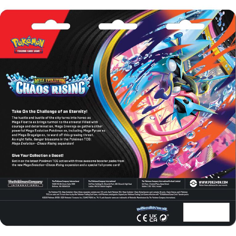 Pokemon Chaos Rising Three-Booster Pack LIMIT 2 PER CUTOMER, , hi-res