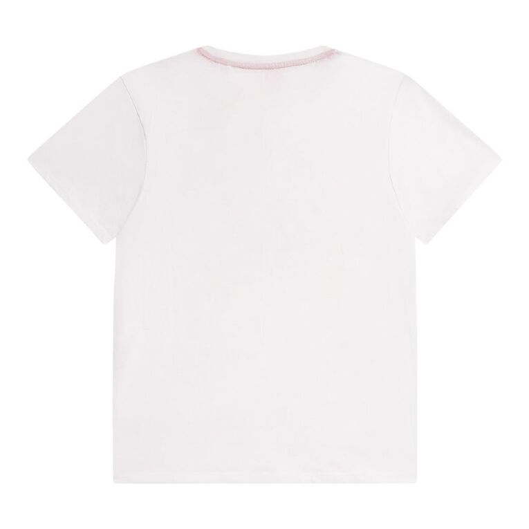 Young Original Print Short Sleeve Tee, White TACOS, hi-res