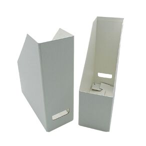 WS Flat Magazine File 2 Pack White