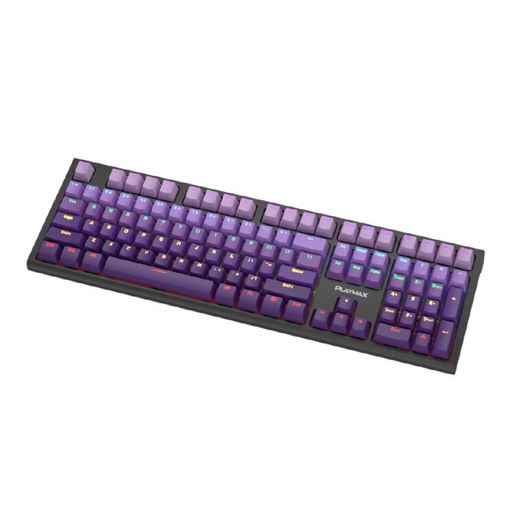 Playmax RGB Mechanical Gaming Keyboard With Key Caps Black, , hi-res