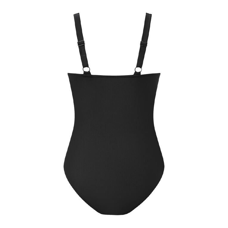H&H Women's Tummy Control Swimsuit, Black, hi-res
