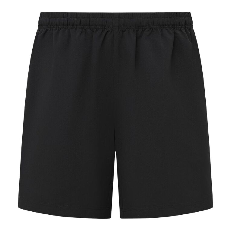 Active Intent Men's Stripe Detail Shorts, Black, hi-res
