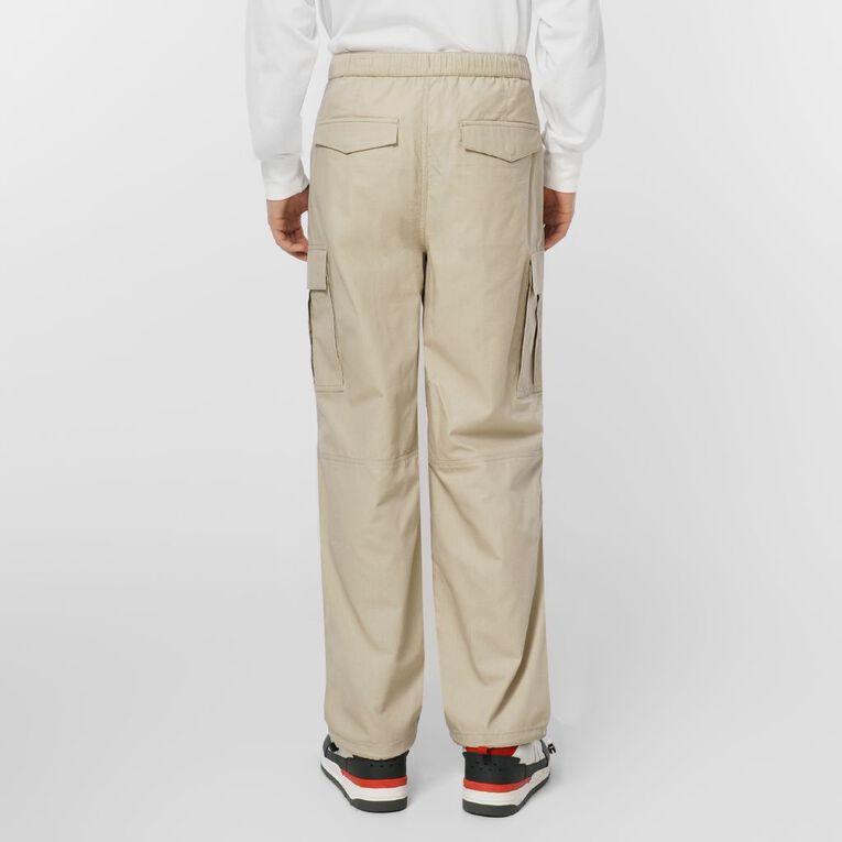Garage Men's Pants Relaxed Elastic Waist, Brown Light, hi-res
