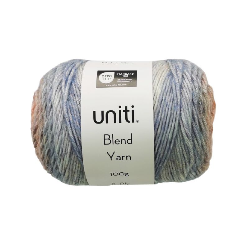 Uniti Yarn Blend Ora Blue 100g, , hi-res