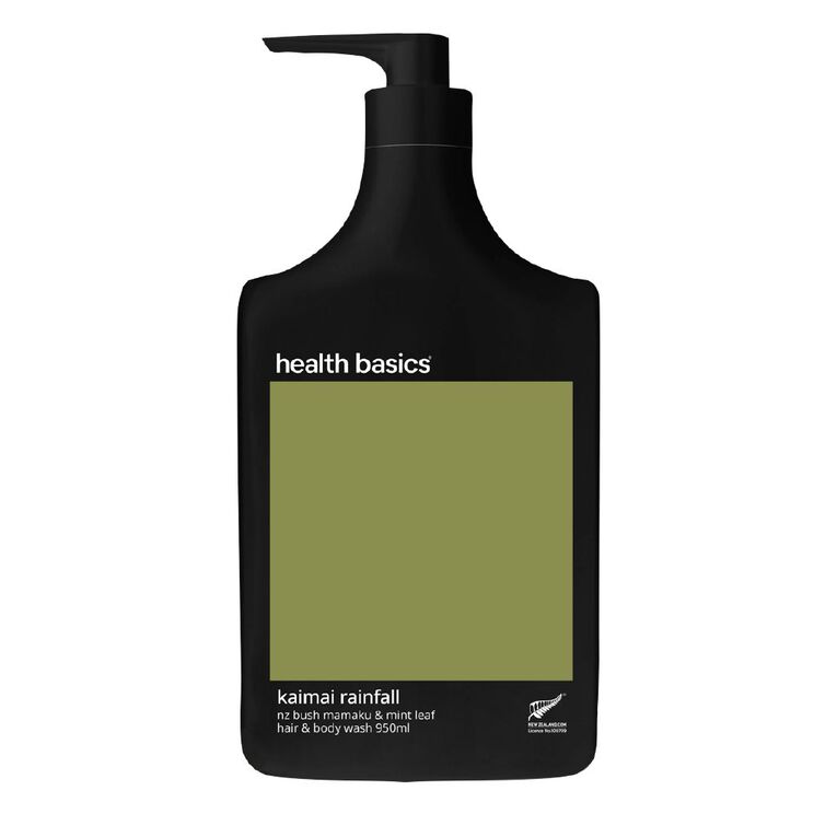 Health Basics Body Wash Kaimai Rainfall 2 In 1 950ml, , hi-res