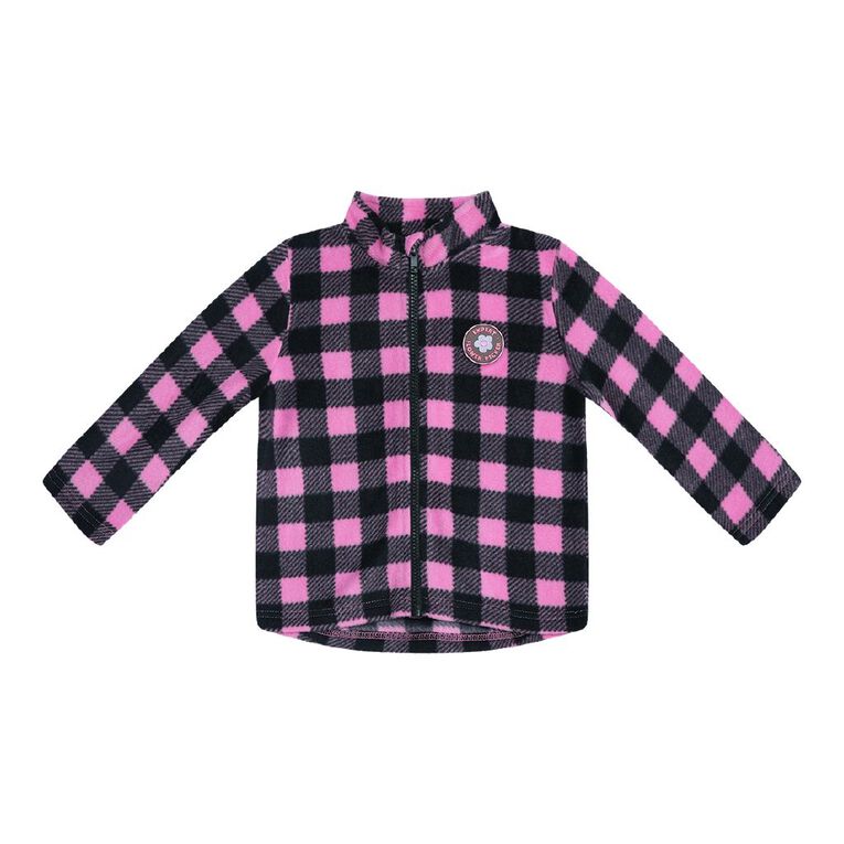 Young Original Toddler Boys Fleece Zip Thru Sweatshirt, Pink Mid, hi-res