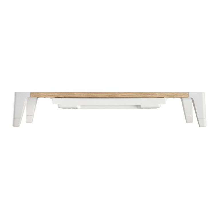 Bracom Universal Tabletop Monitor Riser with drawer White, , hi-res