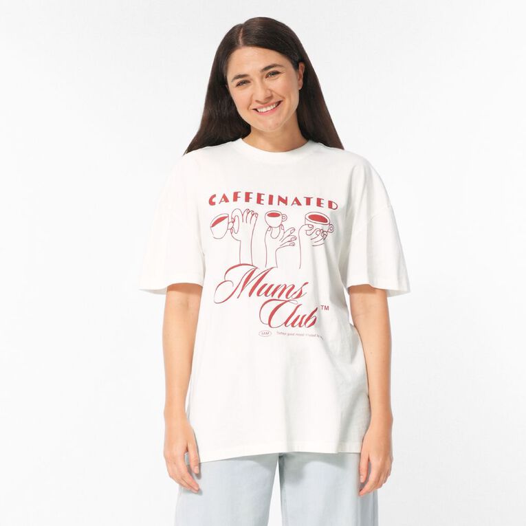 H&H Women's Short Sleeve Mothers Day Tee, White, hi-res