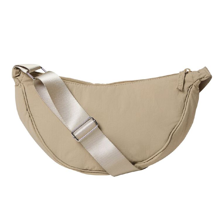 H&H Nylon Crossbody Bag, Beige, hi-res