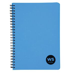 WS Notebook PP Wiro 200 Pages Soft Cover Blue Blue Mid A5