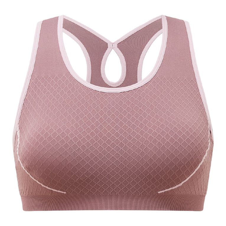 Active Intent Women's Waffle Racer Crop, Purple Dark, hi-res