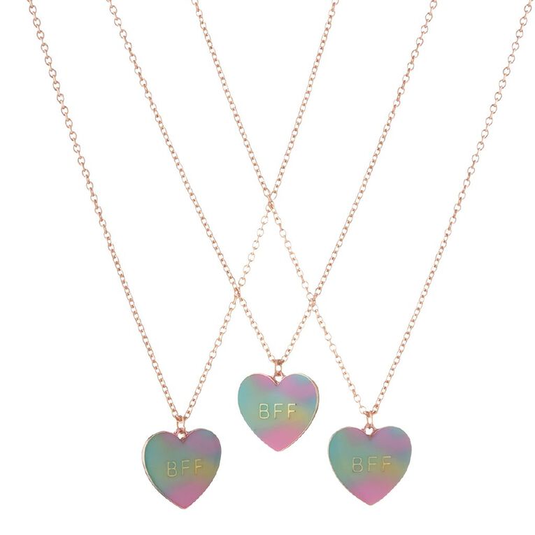 Young Original Kids' Best Friends Pastel Necklace 3 Piece Set, , hi-res