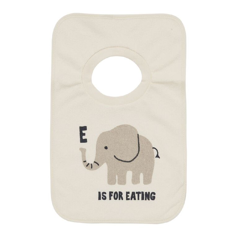 Young Original Babys' Bibs 3 Pack, White ELEPHANT, hi-res