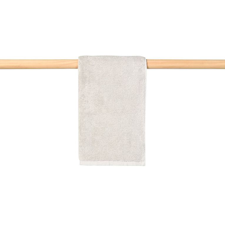Living & Co Plush Plain Hand Towel Grey Light, , hi-res
