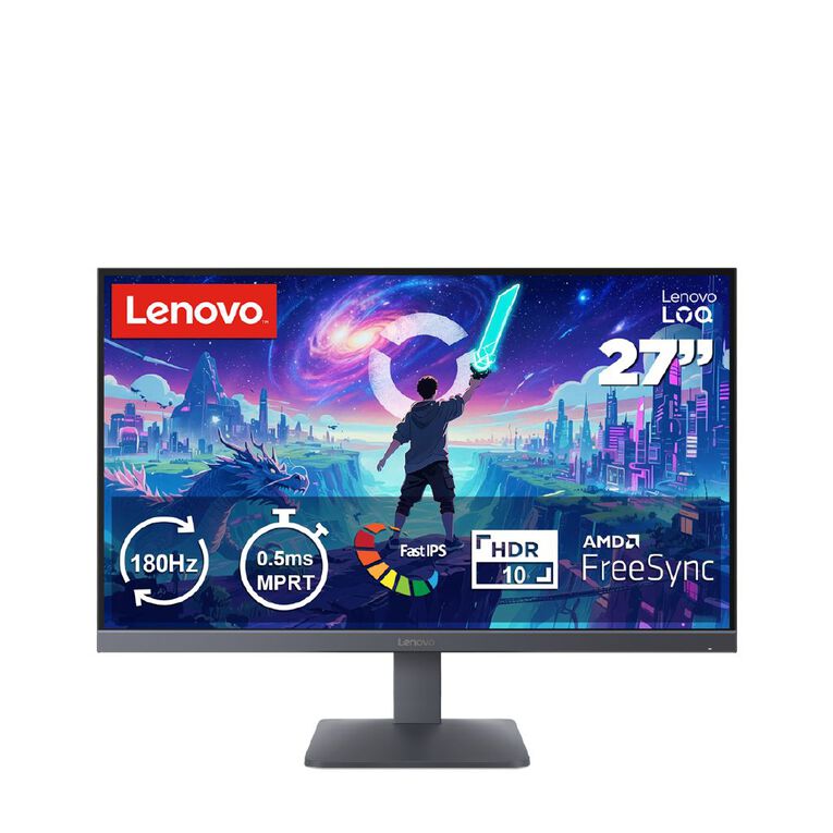 Lenovo LOQ 27Q-10 27 Inch QHD IPS 200Hz 0.5ms 180nits Monitor, , hi-res