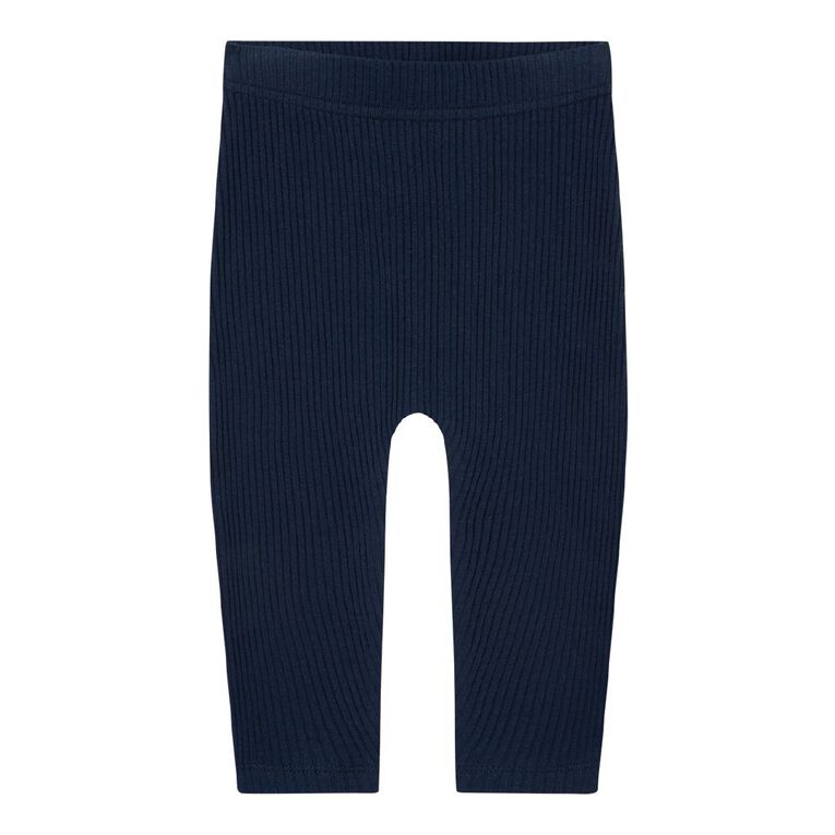 Young Original Babies' Rib Leggings 3 Pack, Blue Light, hi-res