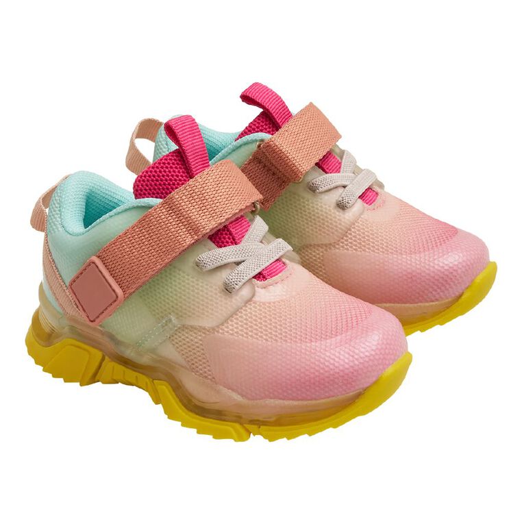 Active Intent Junior Kids' Tina Light Up Trainers, Pink, hi-res