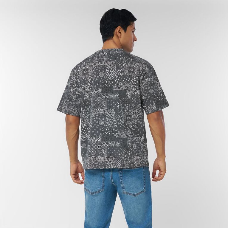 Garage Men's Heavyweight Boxy Tee Terry, Grey Dark, hi-res