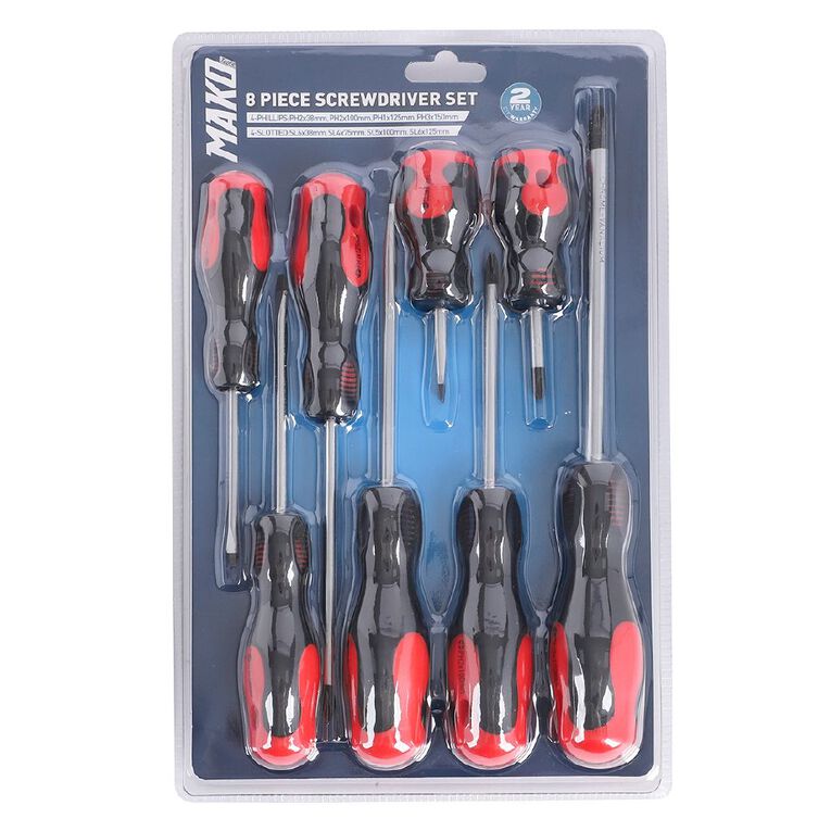 Mako Screwdriver Set 8 Piece, , hi-res