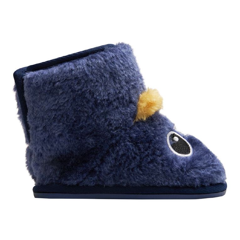Young Original Infant's Monster Bootie Slippers, Navy, hi-res
