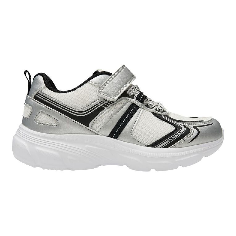 Active Intent Senior Kids' Jay Trainers, White, hi-res