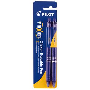 Pilot Frixion Clicker 2 Pack Blue
