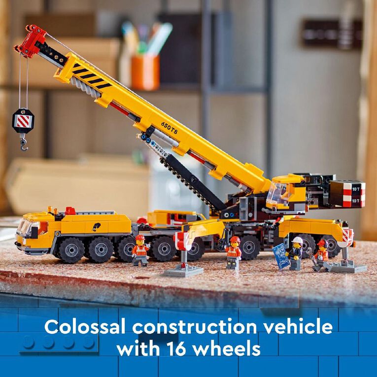 LEGO CITY Yellow Mobile Construction Crane 60409, , hi-res