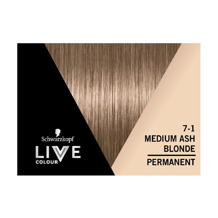 Schwarzkopf Permanent LIVE Colour 7.1 Medium Ash Blonde, , hi-res