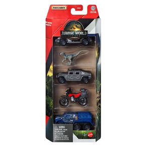 Matchbox Jurassic Diecast Vehicles 5 Pack Assorted
