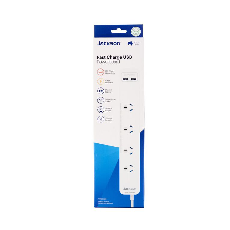Jackson Fast Charge USB Powerboard - 4 Outlet, , hi-res