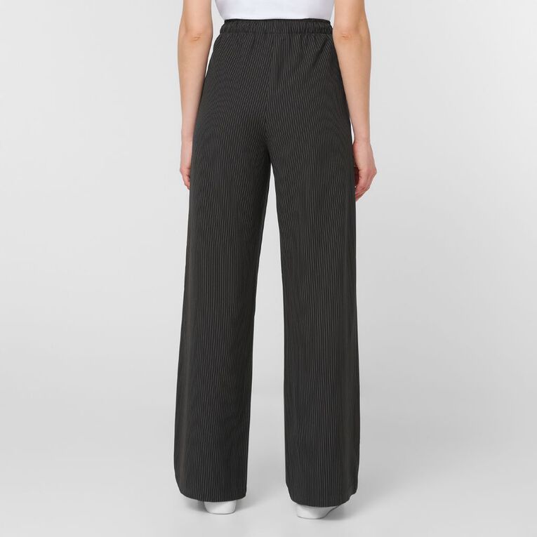 H&H Women's Pinstripe Wide Leg Pants, Grey Dark, hi-res